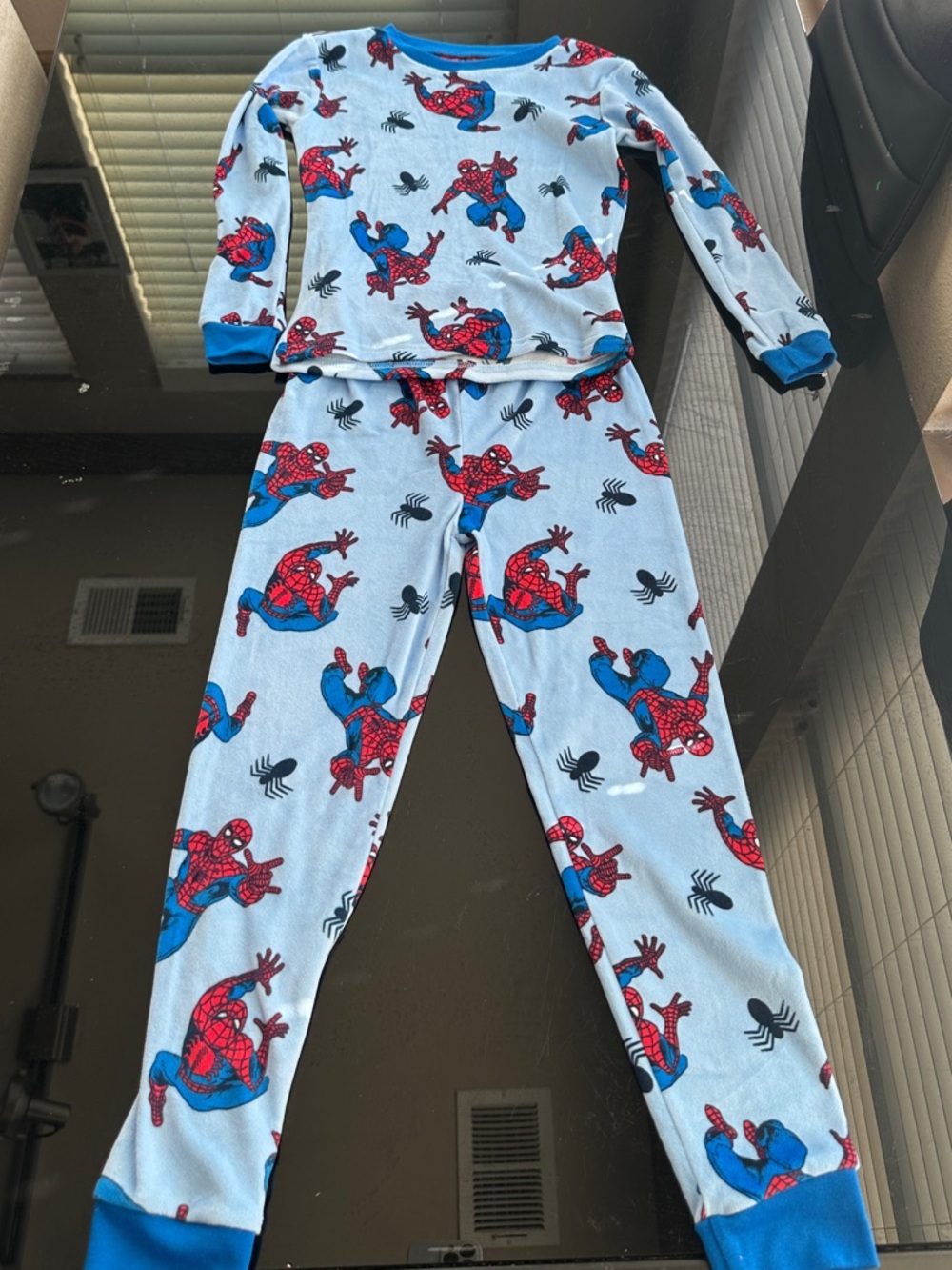 Marvel Light Blue & Red Spider-Man Kids Pajama Set